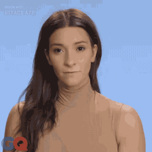 a woman with a ring on her finger is making a middle finger gesture