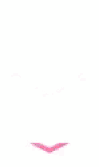 a pink heart with a yellow border on a white background