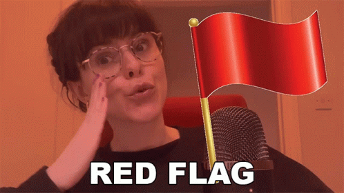 Red Flag Tara Mooknee GIF - Red Flag Tara Mooknee Thats A Red Flag GIFs