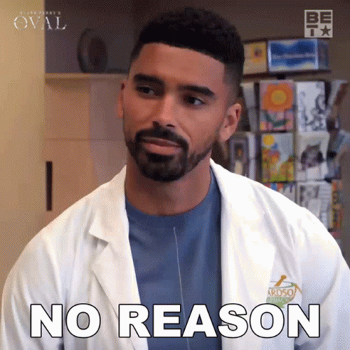No Reason Kareem Richardson GIF - No Reason Kareem Richardson The Oval GIFs