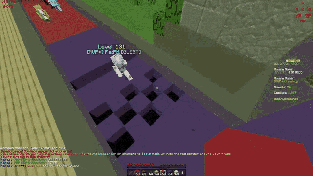 a screenshot of a minecraft game with the words [ mvp ++ ] written on the screen