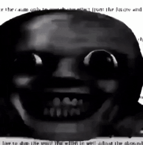 a black and white image of a person 's face with the words " from the future and " in the bottom right corner