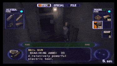 a screenshot of a video game with alyssa and mark