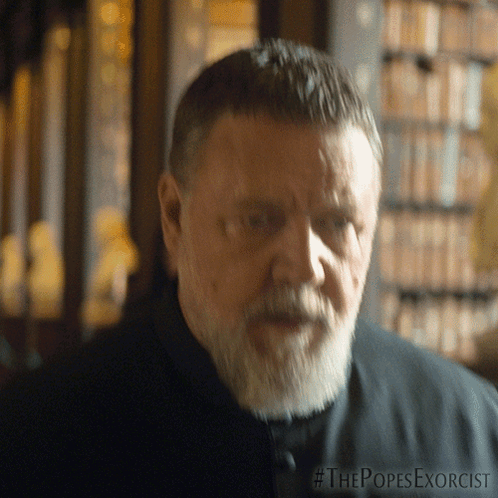 Angry Look Father Gabriele Amorth GIF - Angry Look Father Gabriele Amorth Russell Crowe GIFs