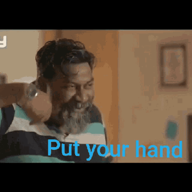 Put Your Hand Smile GIF - Put Your Hand Smile Sign Language GIFs