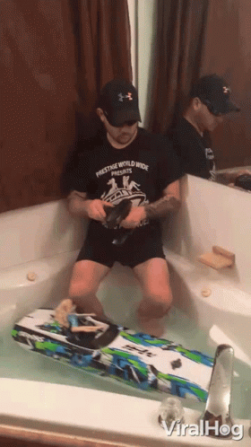 Water Boat In The Tub GIF