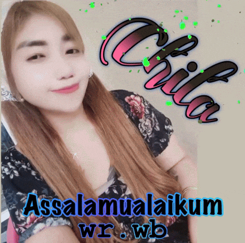a picture of a woman with the words " assalamualaikum wr.wb " below her