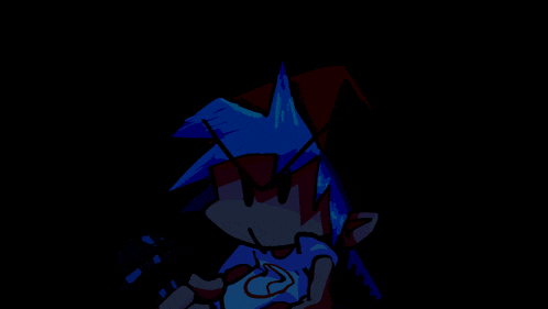 a blue and red cartoon character with the letter c on his chest