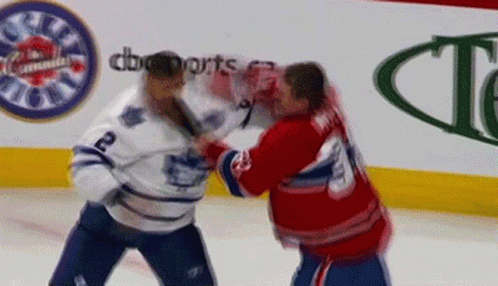 Leafs Vs Habs Fight GIF - Leafs Vs Habs Fight Fighting GIFs