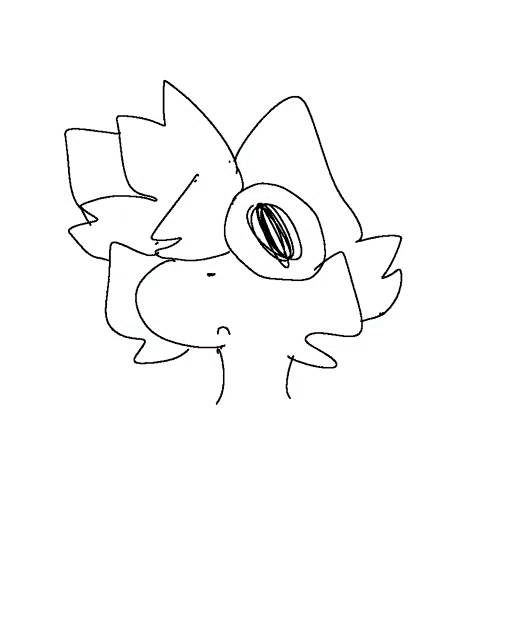 a black and white drawing of a cat with a speech bubble that says ' i 'm sorry '