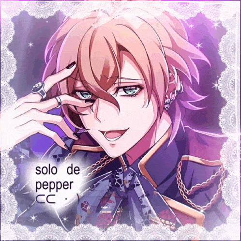 a picture of a man with the words solo de pepper cc written below him