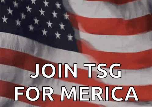 a sign that says join tsg for merica