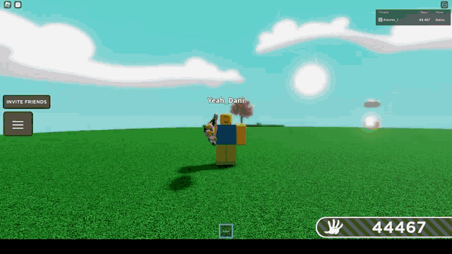 a screenshot of a roblox game shows a character named dari