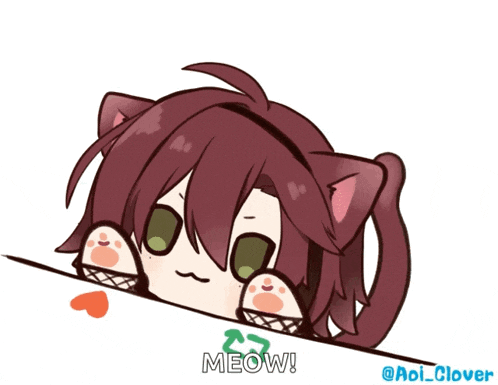 a drawing of a cat with the word meow written below it