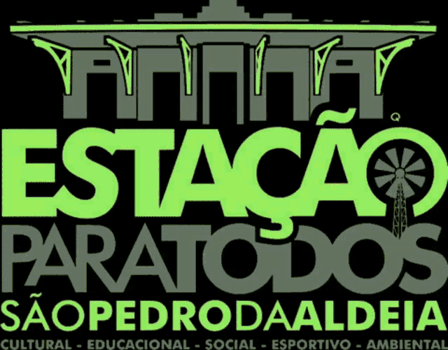 a sign that says " estacion para todos " on it