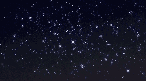 a night sky filled with lots of stars and one of them is a very bright star