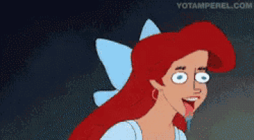 a cartoon of ariel from the little mermaid