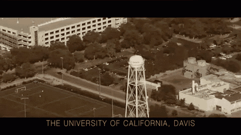 an aerial view of the university of california
