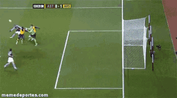 a soccer game is being played on bbc and ast 0-1