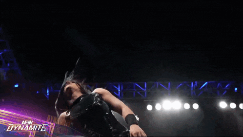 a female wrestler is on a new dynamite wrestling show