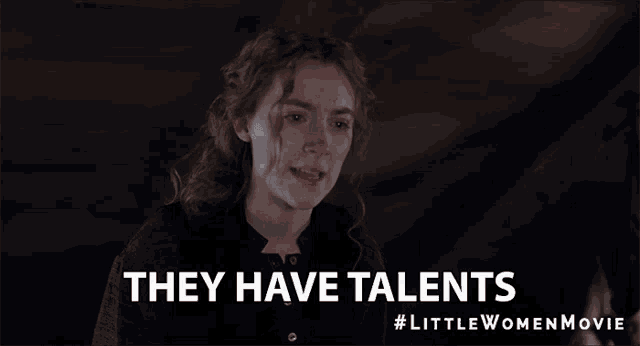 a poster for the little women movie shows a woman with tears in her eyes