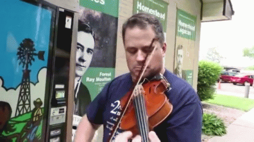 A Group Of Fiddlers Gathered For Memorial Day To See Who Had The Fastest Fingers In Nebraska. GIF - Violin Music Memorial Day GIFs