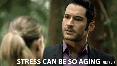 Stress Can Be So Aging Tom Ellis GIF - Stress Can Be So Aging Tom Ellis Lucifer Morningstar GIFs