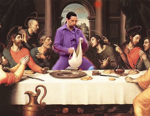 Jesus Painting GIF - Jesus Painting Last Supper GIFs