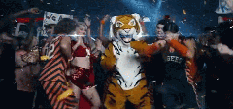 Tiger Dancing GIF - Tiger Dancing Costume GIFs