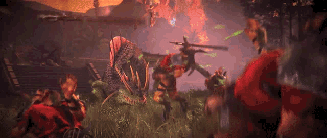 Feral Troglodon Warhammer Total War GIF - Feral Troglodon Warhammer Total War Lizardmen GIFs