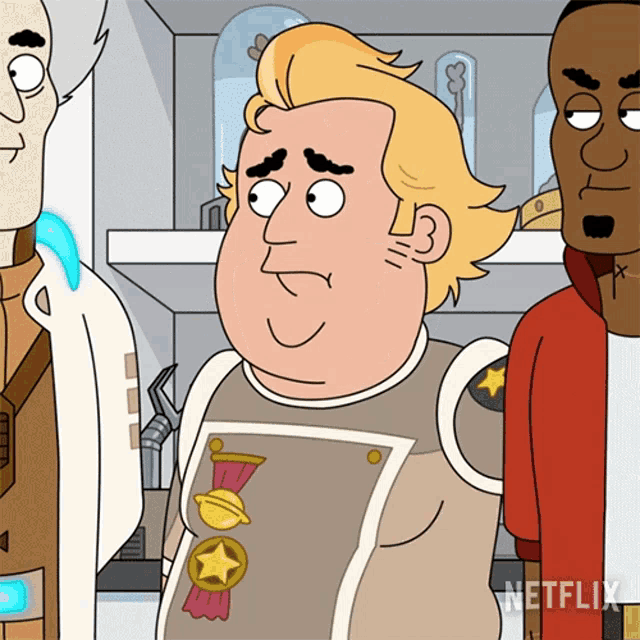 a cartoon of a man wearing a shirt that says netflix