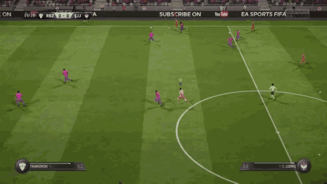 a soccer game is being played with a score of 0 to 3