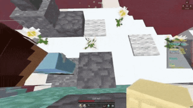 a screenshot of a minecraft game shows a player 's health being 147