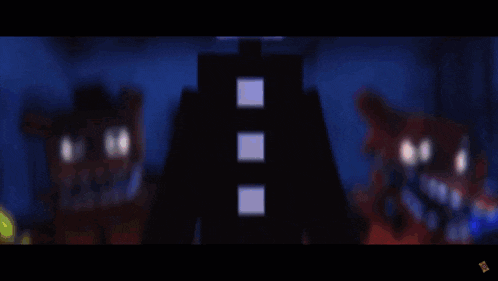 a group of five nights at freddy 's characters stand together