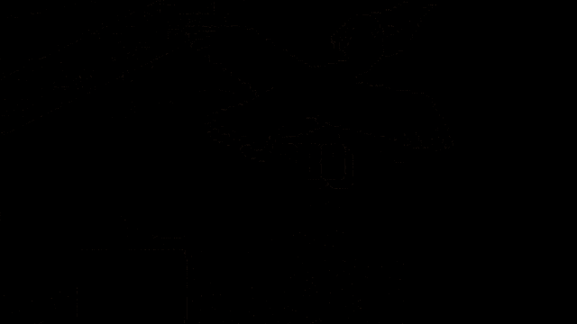 a computer generated image of a fountain and a building