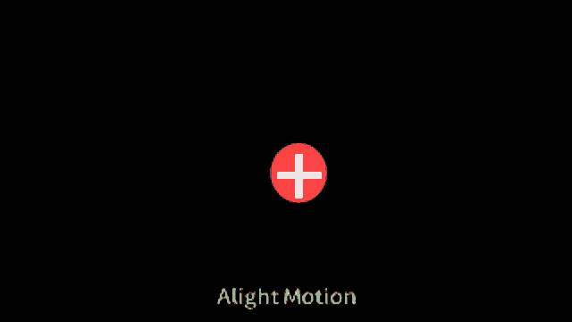 a hand pointing at a red plus sign with the words alight motion below it