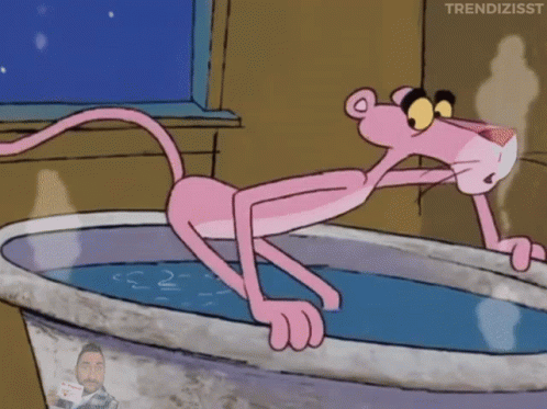 Bath Pink Panther GIF - Bath Pink Panther Shower GIFs