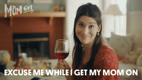 Mothers Day Mom On GIF - Mothers Day Mom On Wine GIFs