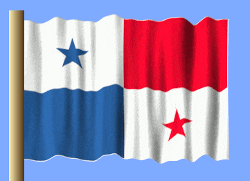 a red white and blue flag with a blue star on it