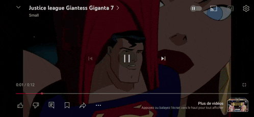 superman is flying through the air with smoke coming out of him .
