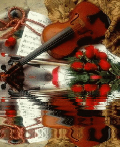 Violin Music Sheet GIF - Violin Music Sheet Water GIFs