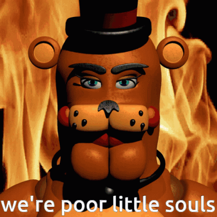 Fnaf We'Re Poor Little Souls GIF - Fnaf We'Re Poor Little Souls Toy Freddy GIFs