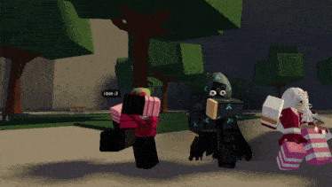 a screenshot of a video game shows a few characters including one that says blur