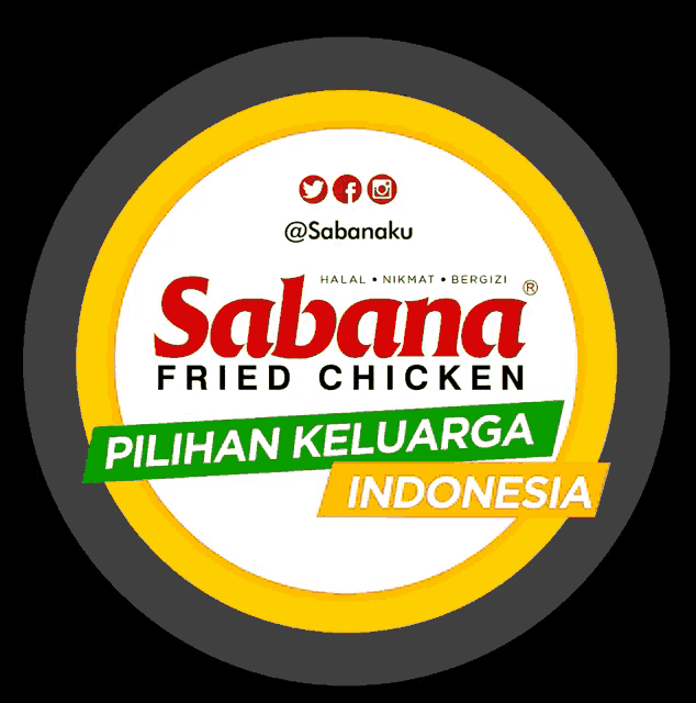 a logo for sabana fried chicken which is based in indonesia