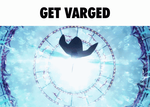 a picture of a clock and the words get varged