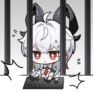 a cartoon character with horns is sitting in a jail cell