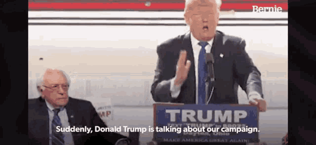 Bernie Sanders Trump GIF
