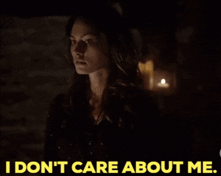 a woman says i don t care about me