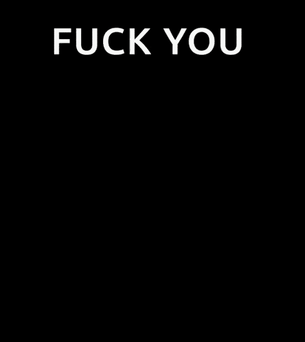 a close up of a cat 's face with the words fuck you below it
