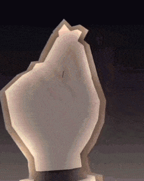a drawing of a hand with a needle in it